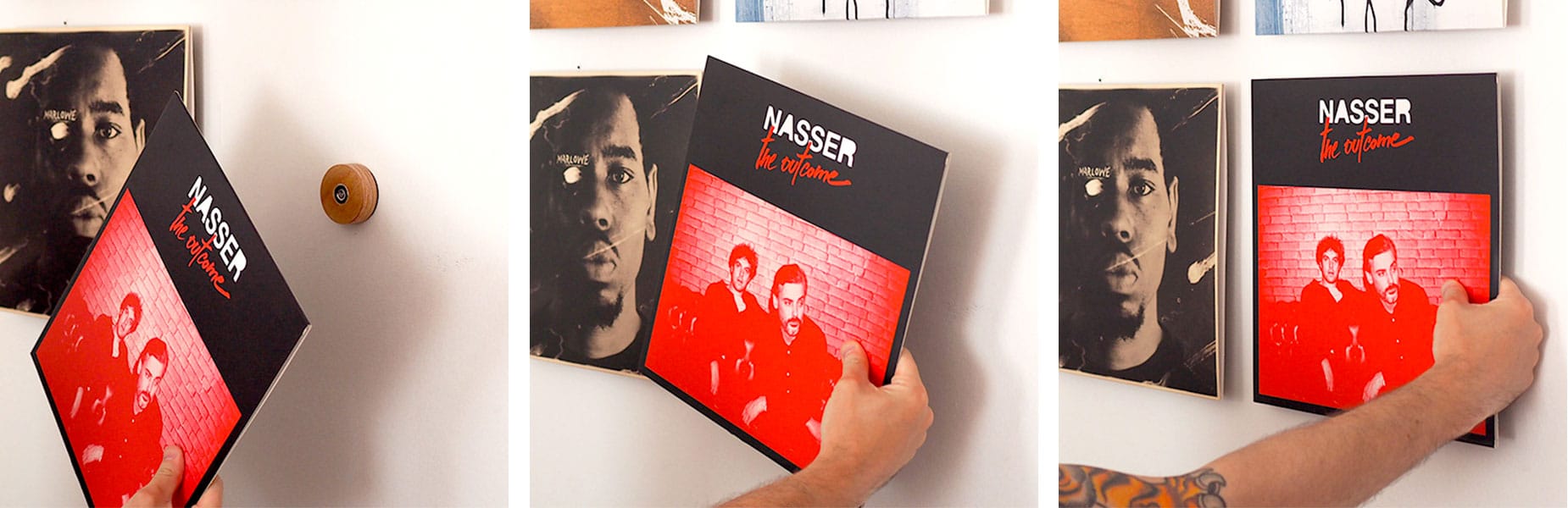 Cadre vinyle - Cadre pochette album vinyle fait main en France • Grip  Poster™